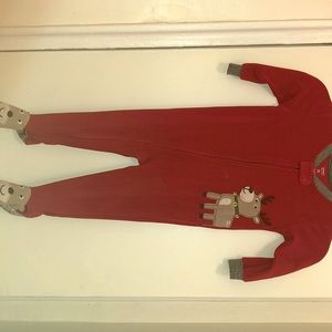 Baby Boy Christmas Themed Red Footsie from Carters